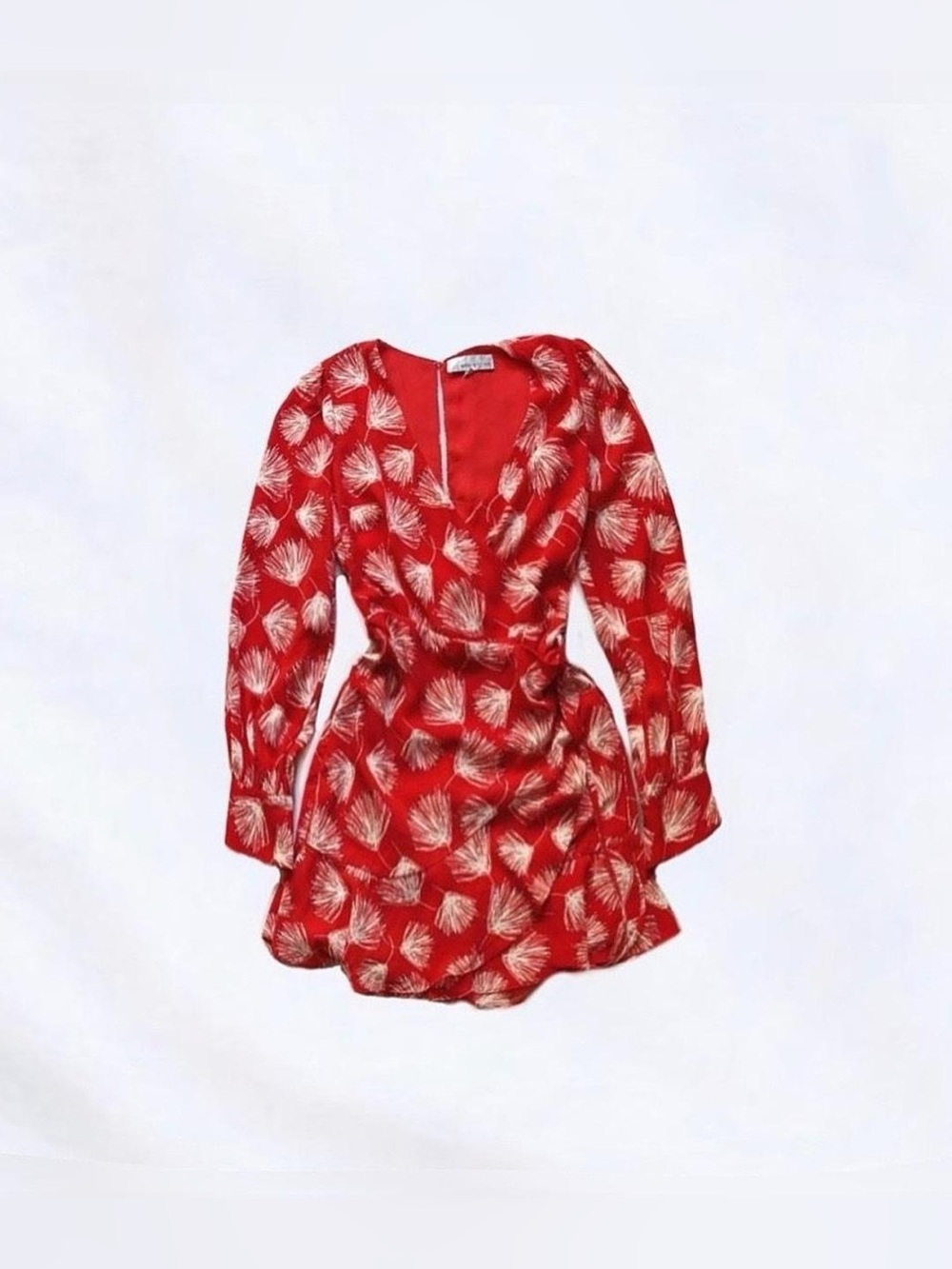 adelyn rae ⋆ faux wrap ruffle dress